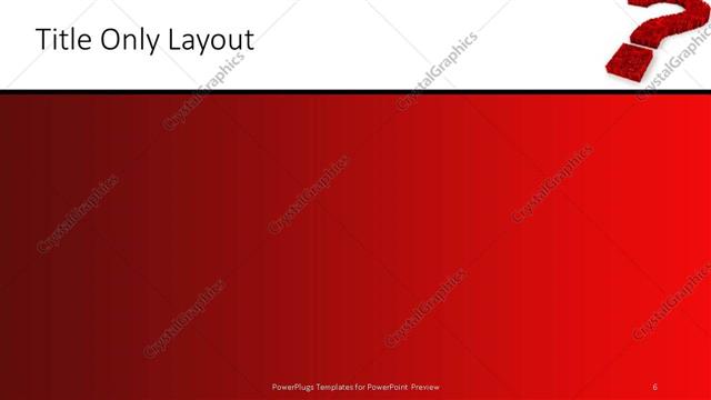 Title Only presentation slide layout