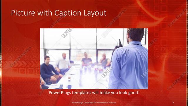 Picture with Caption presentation slide layout