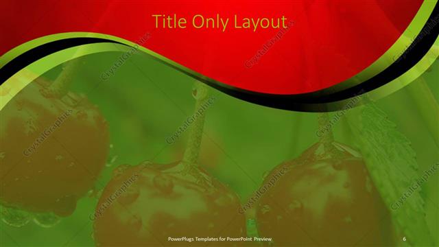 Title Only presentation slide layout