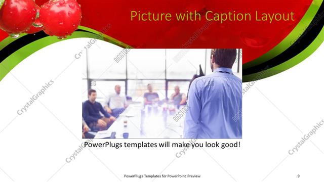 Picture with Caption presentation slide layout