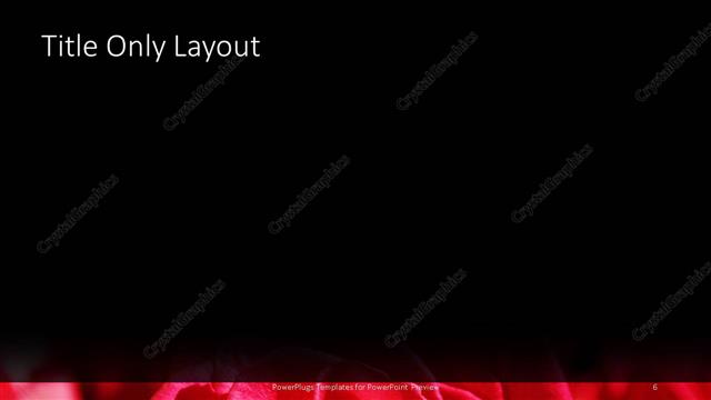 Title Only presentation slide layout