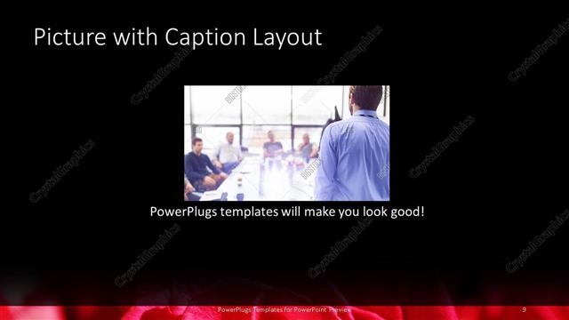 Picture with Caption presentation slide layout