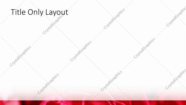 Title Only presentation slide layout