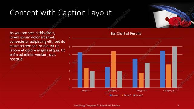 Content with Caption presentation slide layout