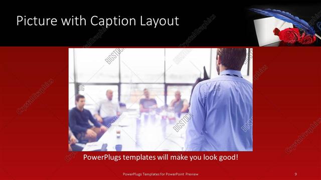 Picture with Caption presentation slide layout