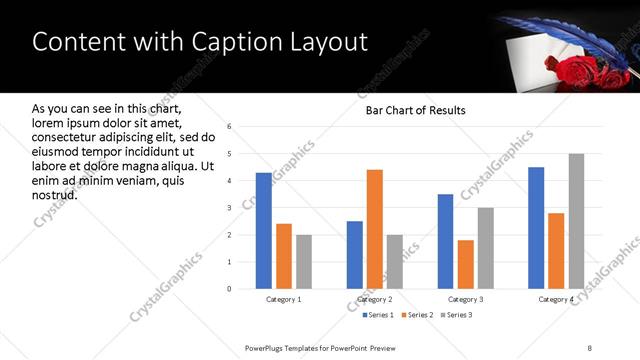 Content with Caption presentation slide layout
