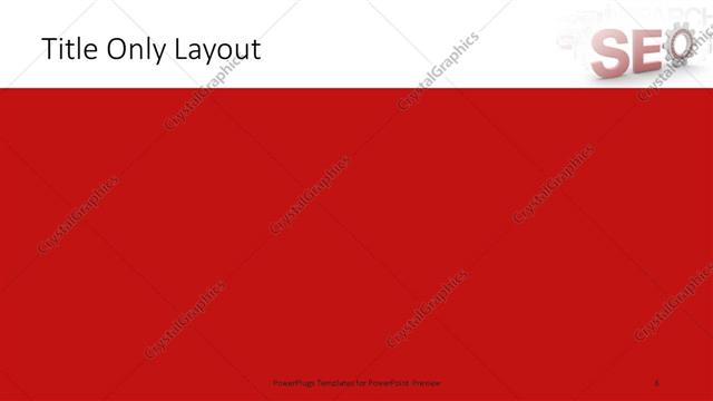 Title Only presentation slide layout