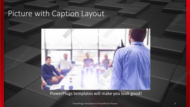 Picture with Caption presentation slide layout