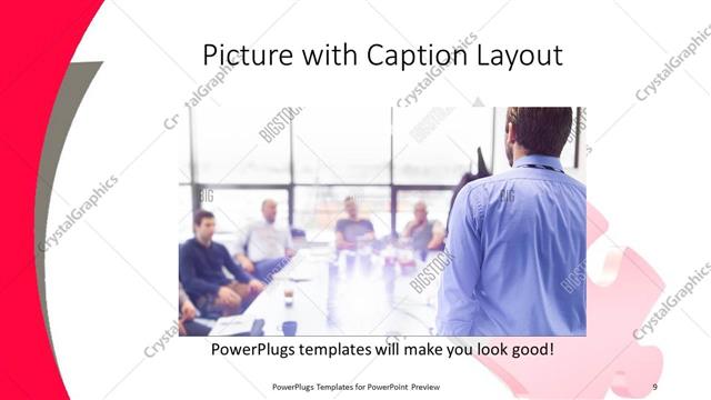 Picture with Caption presentation slide layout