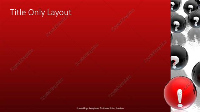 Title Only presentation slide layout