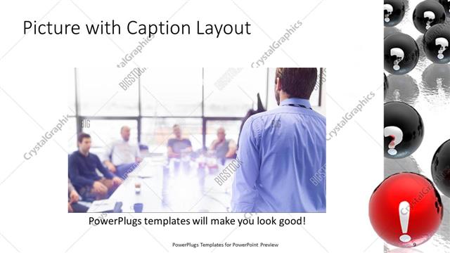 Picture with Caption presentation slide layout