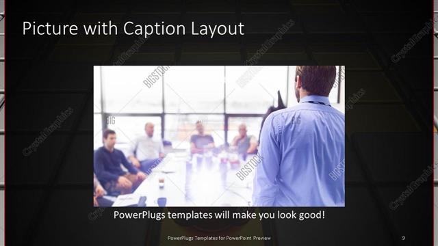Picture with Caption presentation slide layout