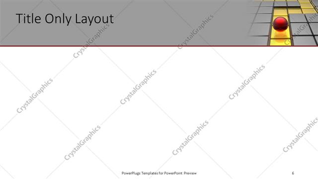 Title Only presentation slide layout