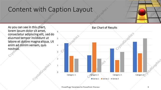 Content with Caption presentation slide layout