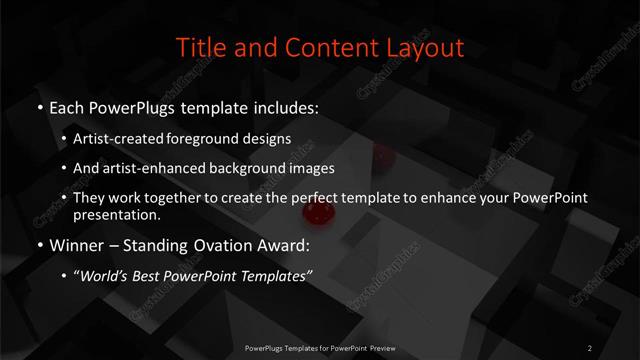 Title and Content presentation slide layout