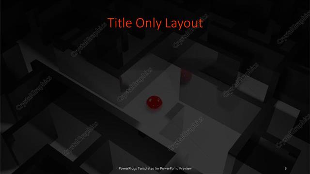 Title Only presentation slide layout