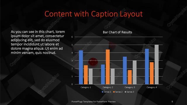Content with Caption presentation slide layout