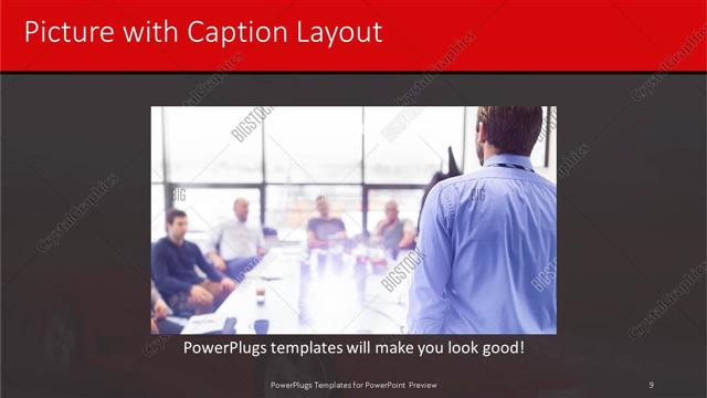 Picture with Caption presentation slide layout