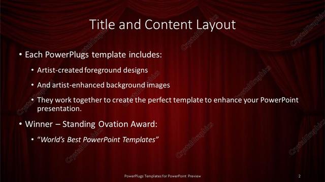 Title and Content presentation slide layout