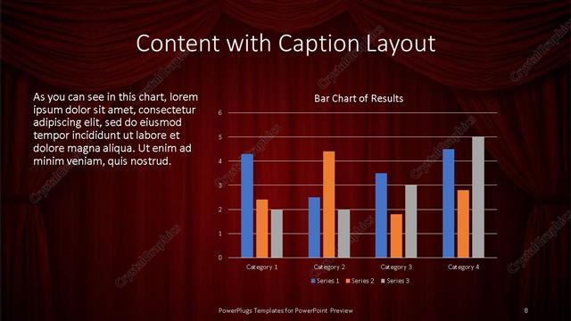 Content with Caption presentation slide layout