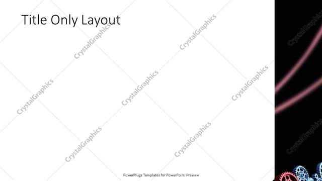 Title Only presentation slide layout