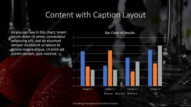Content with Caption presentation slide layout