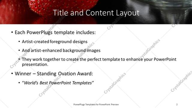 Title and Content presentation slide layout