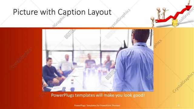 Picture with Caption presentation slide layout