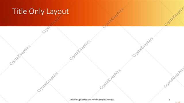 Title Only presentation slide layout
