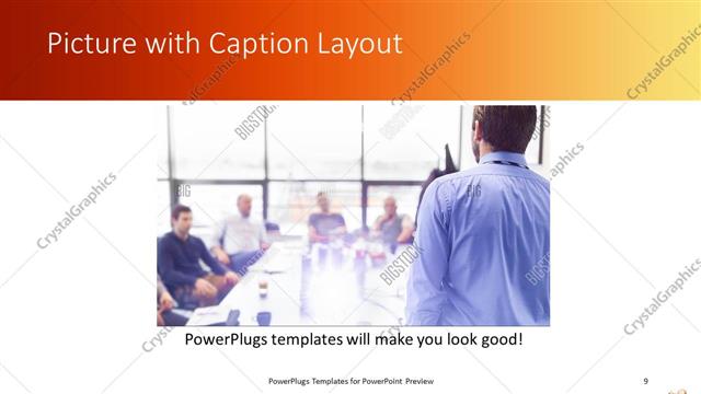 Picture with Caption presentation slide layout