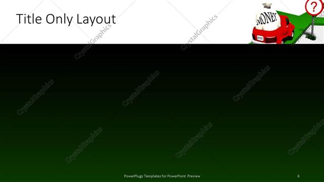 Title Only presentation slide layout