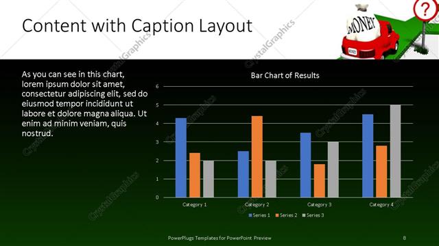 Content with Caption presentation slide layout