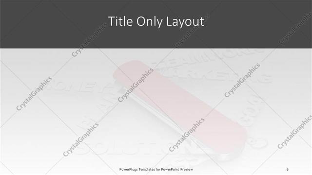 Title Only presentation slide layout