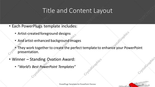 Title and Content presentation slide layout