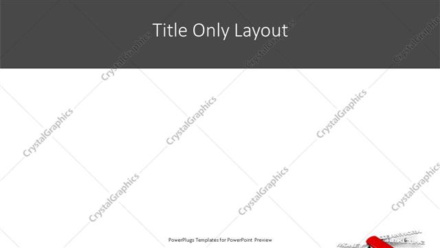 Title Only presentation slide layout