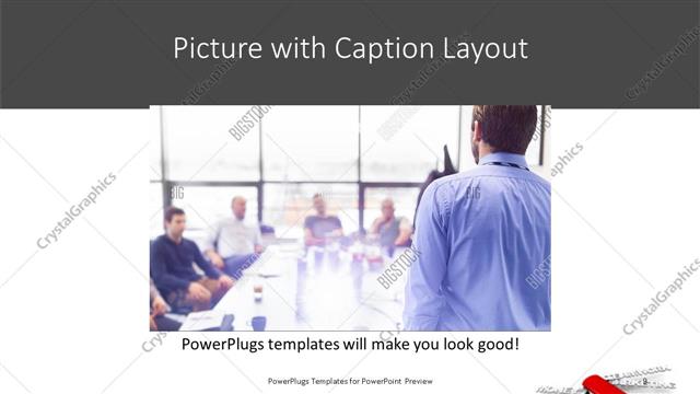 Picture with Caption presentation slide layout