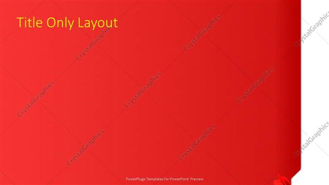 Title Only presentation slide layout