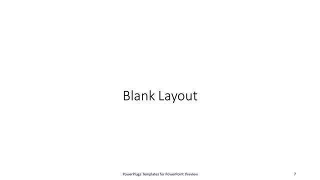 Blank presentation slide layout