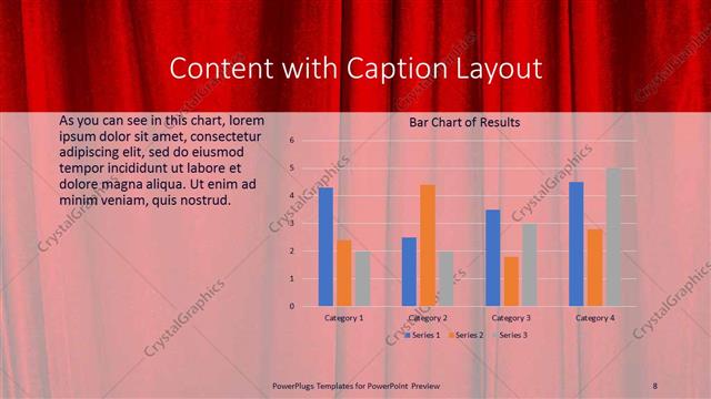 Content with Caption presentation slide layout