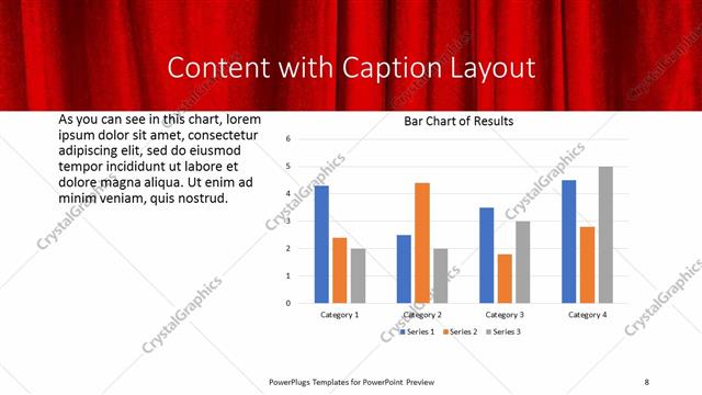 Content with Caption presentation slide layout