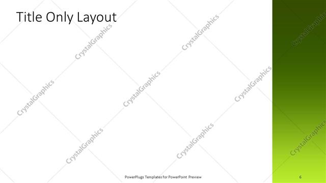 Title Only presentation slide layout