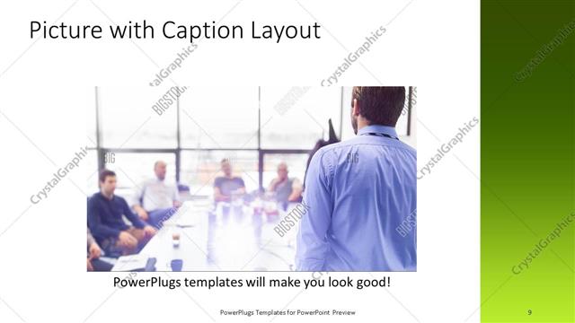 Picture with Caption presentation slide layout
