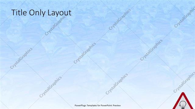 Title Only presentation slide layout