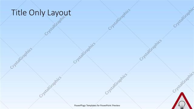 Title Only presentation slide layout