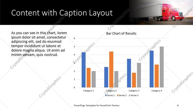 Content with Caption presentation slide layout