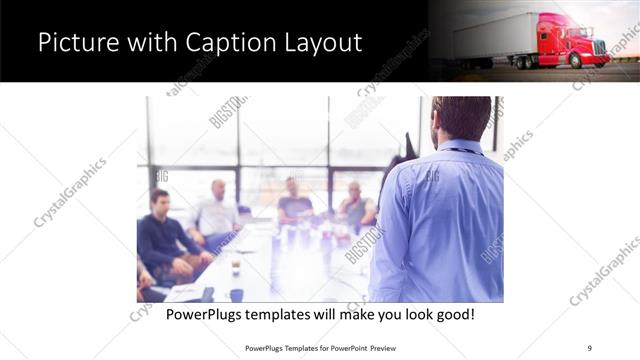 Picture with Caption presentation slide layout