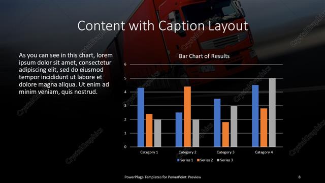 Content with Caption presentation slide layout
