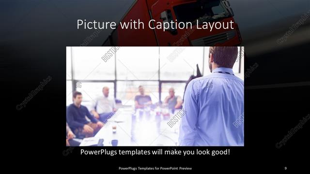 Picture with Caption presentation slide layout