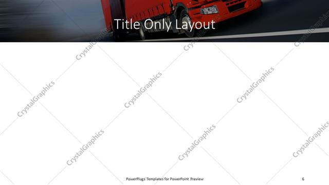 Title Only presentation slide layout