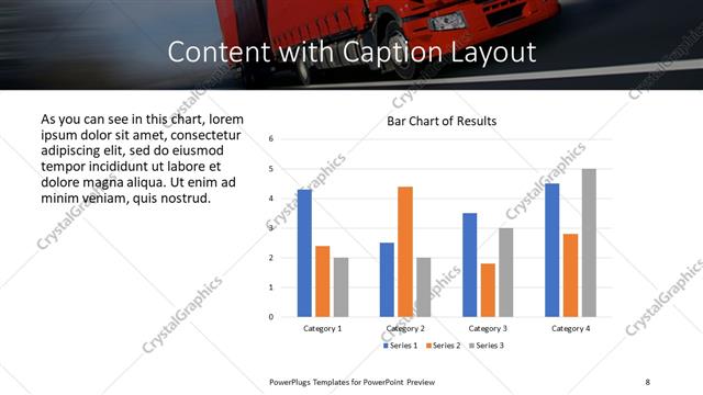 Content with Caption presentation slide layout